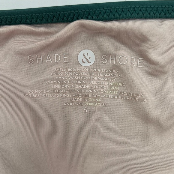 Shade & Shore green crochet underwire bikini swimsuit set beach swimwear 34D & S - Picture 8 of 9